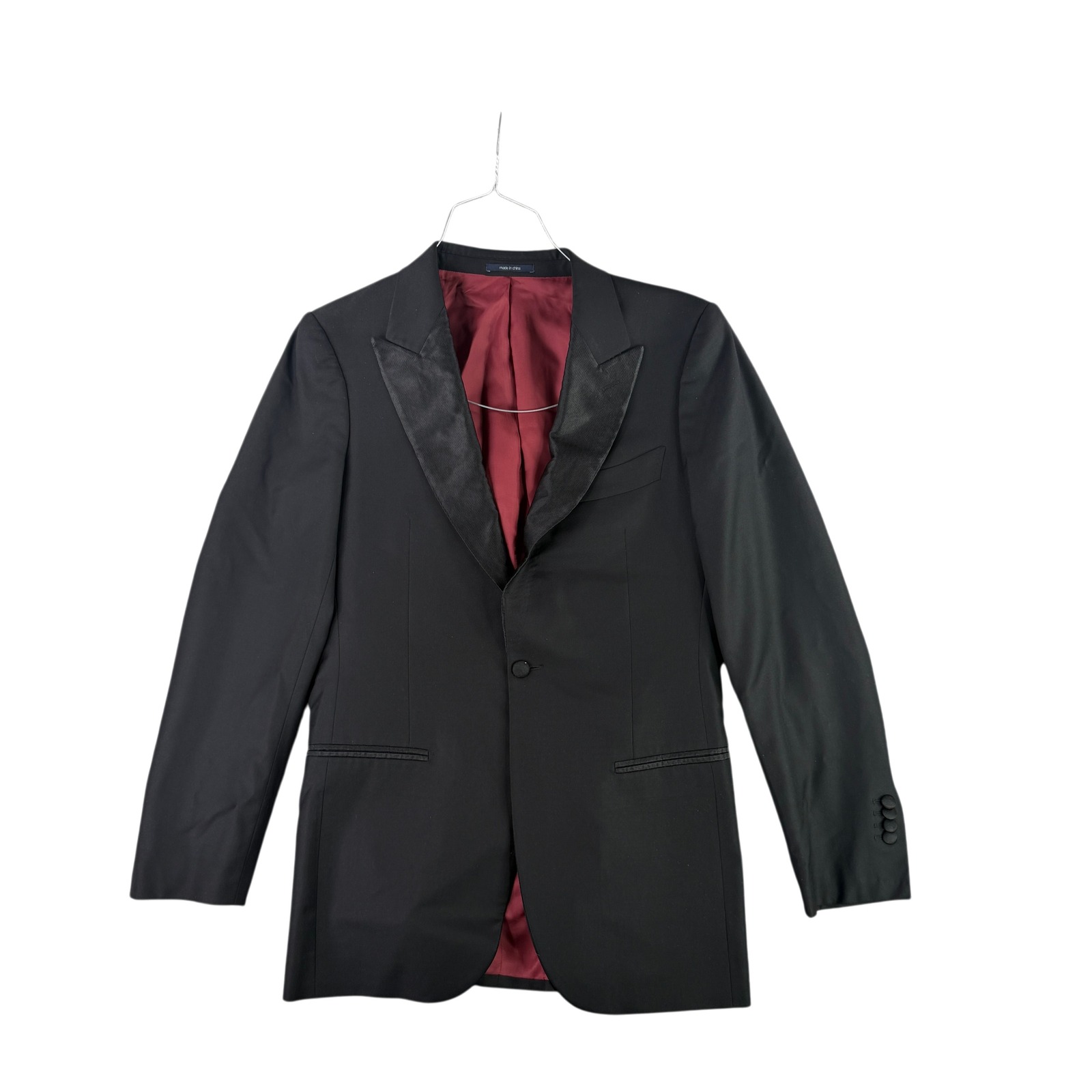 Suitsupply New Verona Tuxedo Jacket 38l Us 94 Eu Wool Peak Lapel Silk Italy
